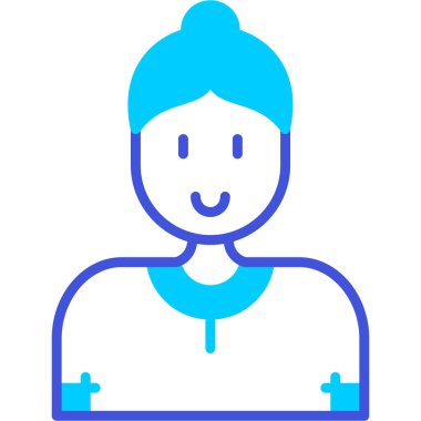 İnsan avatarı. Web simgesi basit tasarım