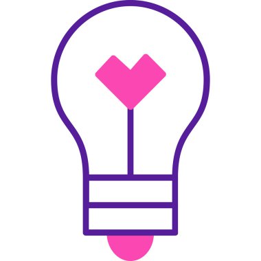 ampul simgesi, vektör illüstrasyonu