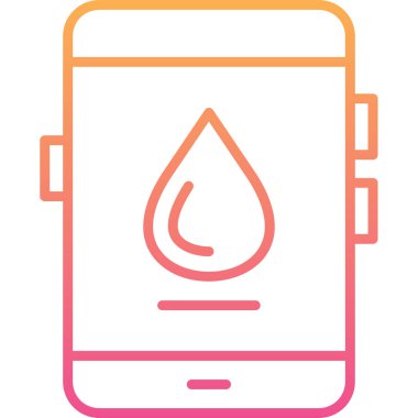 Akıllı telefon simgesinin vektör illüstrasyonu