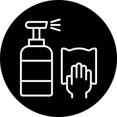 el dezenfektanı şişesi simgesi, taslak biçimi