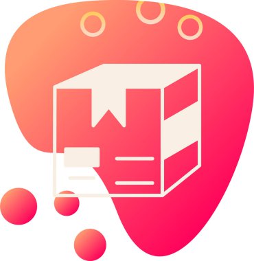 Bir kalbin ikonunun vektör illüstrasyonu