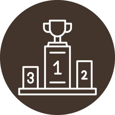 Trophy Kupası simge vektör çizim