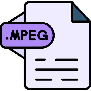 dosya biçimi simgesi, vektör illüstrasyonu