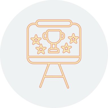 kupa simgesi vektör illüstrasyonu