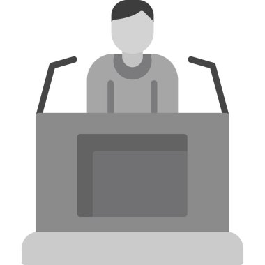 patron web simgesi, vektör illüstrasyonu