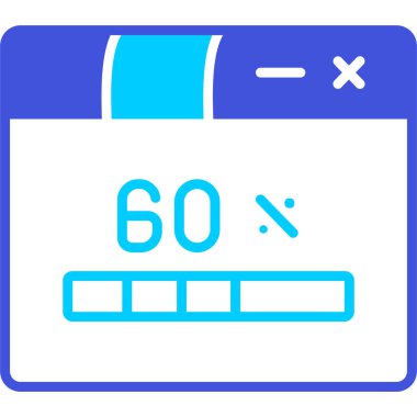 Hesap makinesi simgesi renk çizgisi vektörü