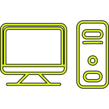 bir dizi televizyon simgesi.