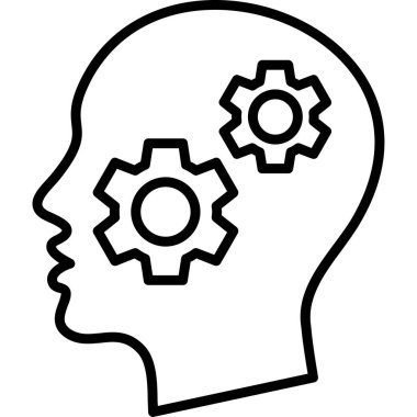 Beyin vitesi zihin simgesi ana hat biçiminde