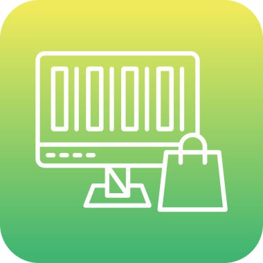 Benzersiz Mobil Vektör Satır Simgesi