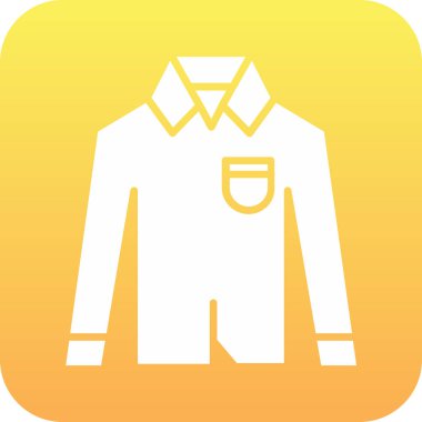 gömlek simgesi soyut arkaplanda izole edildi