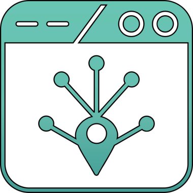 seo modern simgesinin vektör illüstrasyonu