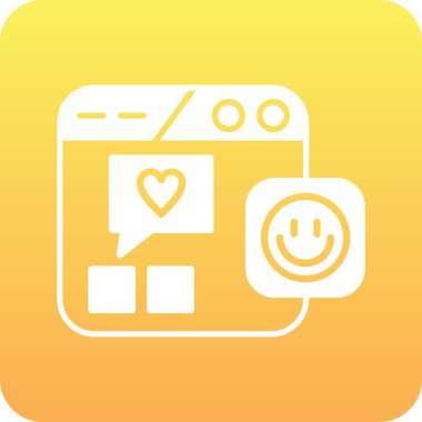 Web simgesi vektör illüstrasyonu