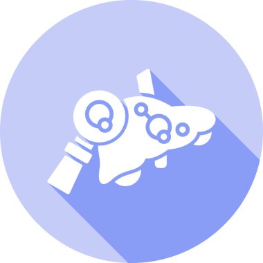 Bir robot simgesinin vektör illüstrasyonu