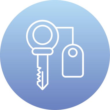 Anahtar. Web simgesi basit illüstrasyon