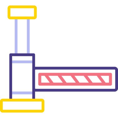 bariyer simgesi vektör illüstrasyonu