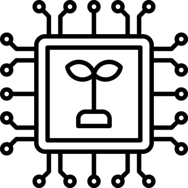 çip devre simgesi ana hat biçiminde