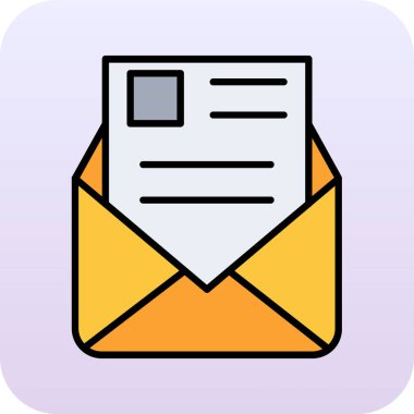 posta simgesi, vektör illüstrasyonu