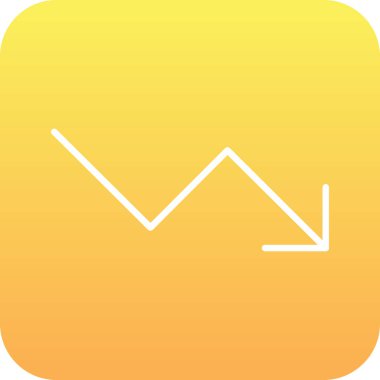 Sarı bir simgenin vektör illüstrasyonu