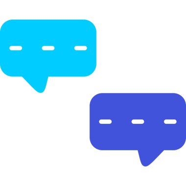 Sohbet simgesi vektör illüstrasyonu