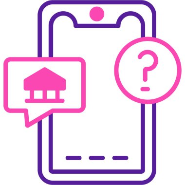 Akıllı telefon simgesinin vektör illüstrasyonu