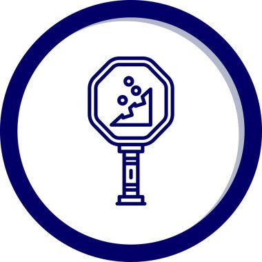 yol simgesi vektör illüstrasyonu