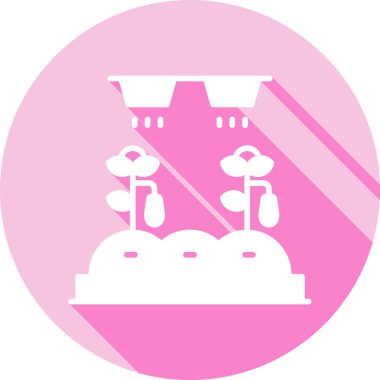 Bir ağaç simgesinin vektör illüstrasyonu