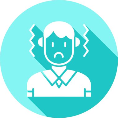 Üzücü. Web simgesi basit illüstrasyon