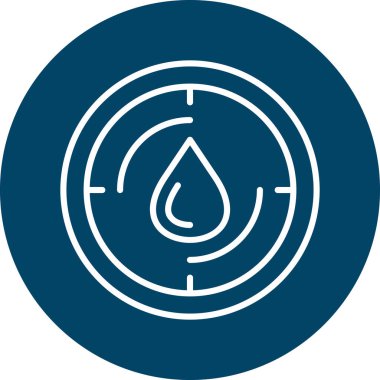 Su simgesinin vektör illüstrasyonu