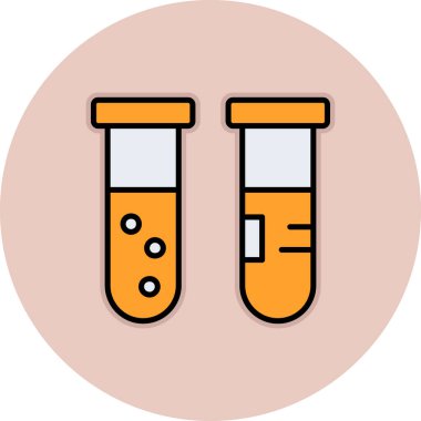 test tübü ikon vektör çizimi