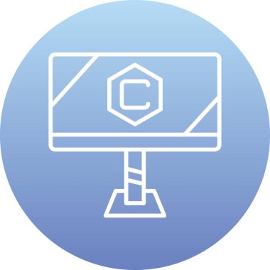 izleyici ikon vektör illüstrasyonu