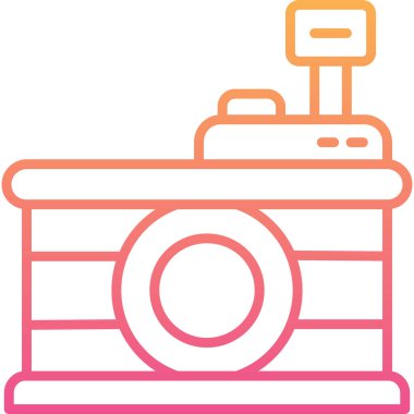 Kamera. Web simgesi basit illüstrasyon