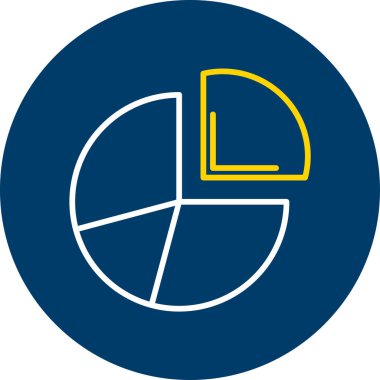 vektör pasta çizelgesi simgesi