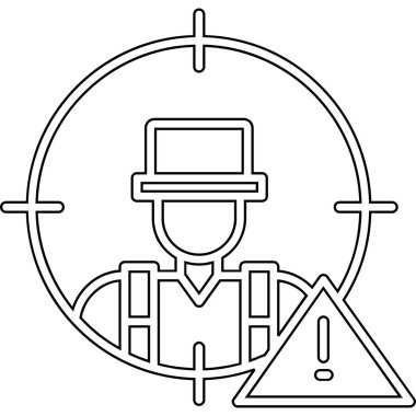 Şapka simgesi olan işadamı, özet tarzı