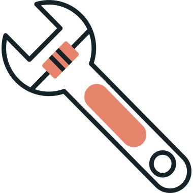 İngiliz anahtarı simgesi. Web tasarımı