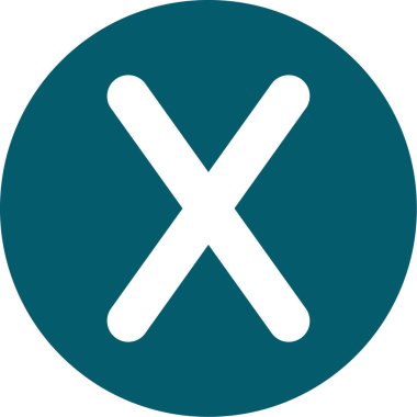 Simge vektör illüstrasyonunu iptal et