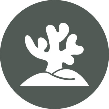 Orman ikonu vektör illüstrasyonu