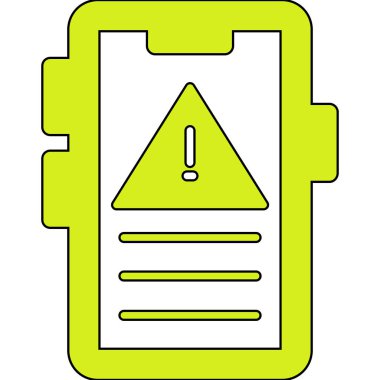 Hareket eden telefon simgesi, anahat stili