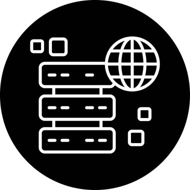 Ağ 'ın modern simgesinin vektör çizimi