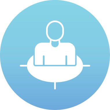 İş ve finans simgesinin vektör illüstrasyonu