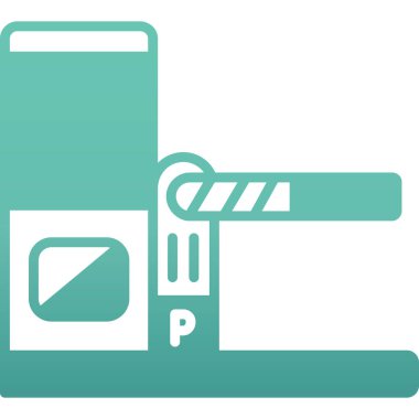 Mavi ve beyaz bir ikonun vektör illüstrasyonu