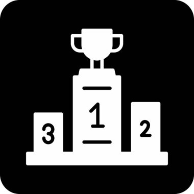 Podyum. Web simgesi basit tasarım