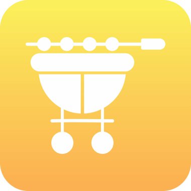 Benzersiz müzik enstrümanları glyph vektör simgesi