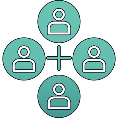 İnsanlar. Web simgesi basit tasarım