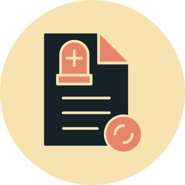 belge simgesi vektör illüstrasyonu