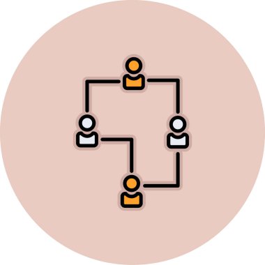 Bağlantı simgesi, vektör illüstrasyonu