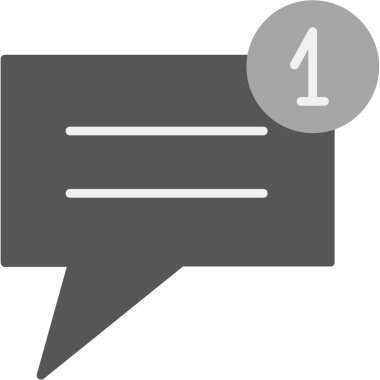 ileti simgesi, vektör illüstrasyonu