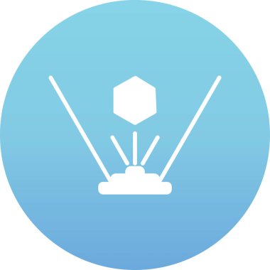 Bir çadır simgesinin vektör illüstrasyonu