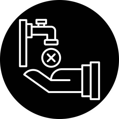 Temizlik simgesinin vektör illüstrasyonu