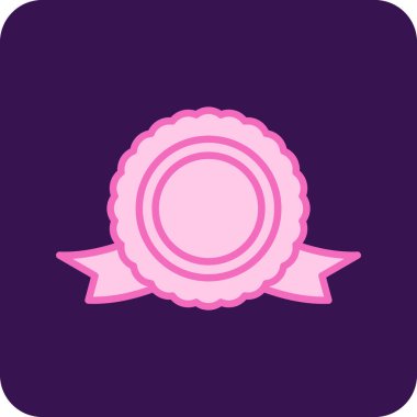 Çiçek. Web simgesi basit illüstrasyon