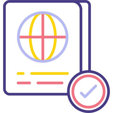 Tamam. Web simgesi basit illüstrasyon